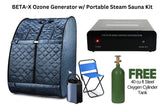 Home Portable Ozone Therapy Steam Sauna includes BETA-X Ozone Generator with TESLA Technologyâ„¢